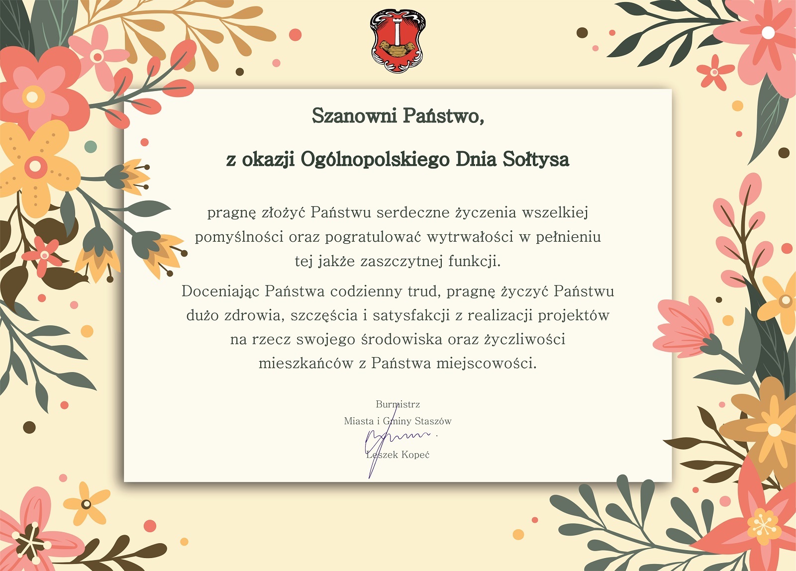 Dzień Sołtysa - życzenia